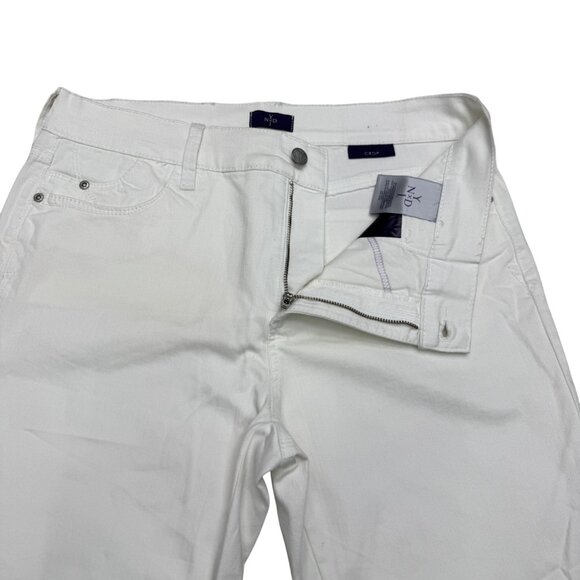 NYDJ Lift X Tuck Women's Crop White Denim Pants, Size 12 NWOT - Picture 4 of 11